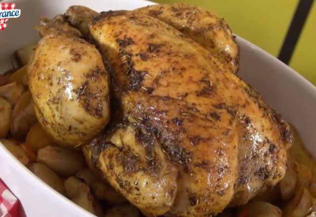 Poulet Secrets du Rôtisseur et ses pommes grenailles