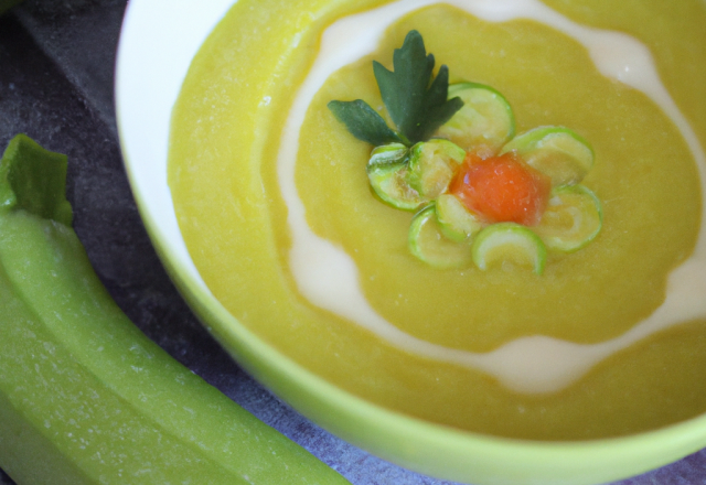 Velouté de courgettes léger et goûteux