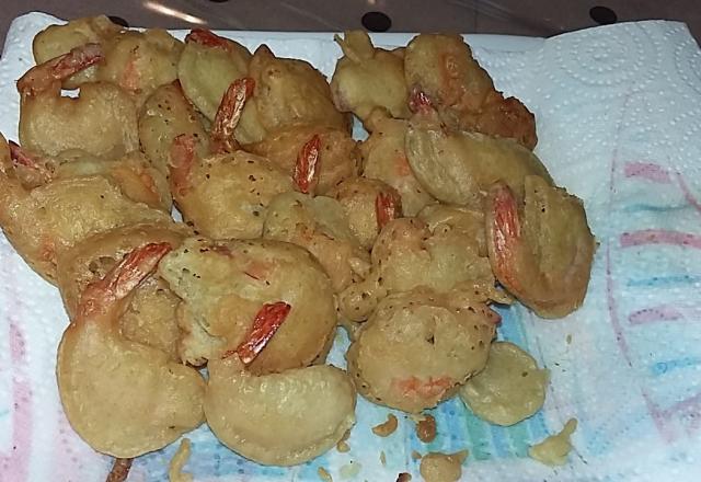 Beignets de crevettes sans gluten et sans lactose