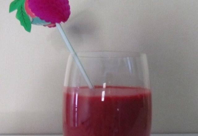 Smoothie framboises et citron vert