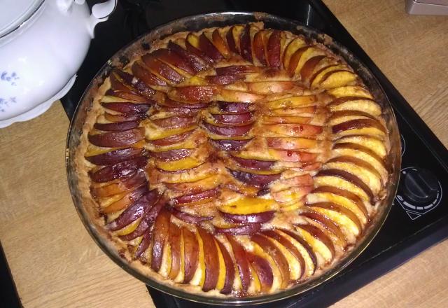 Tarte aux brugnons