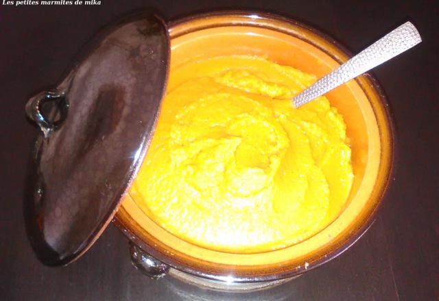 Purée de patates douces épicée