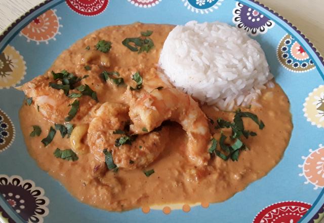 Gambas sauce makhani au thermomix