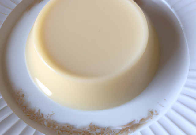 Flan agar-agar vanille coco