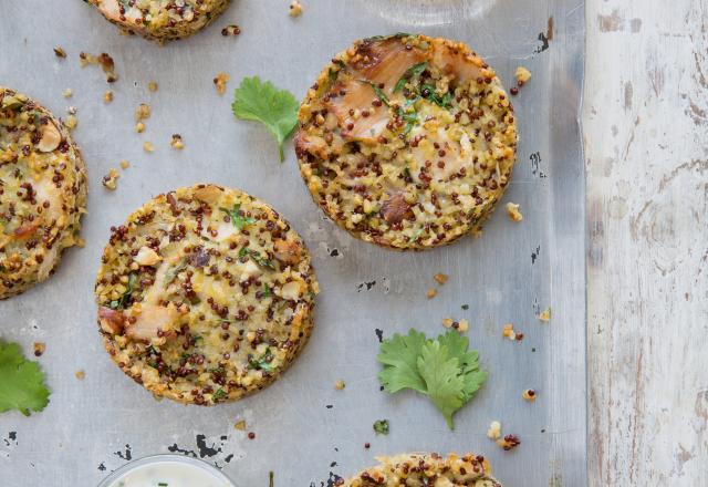 Galettes de lapin aux noisettes et céréales