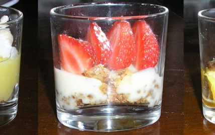 Trio de tartes en verrine