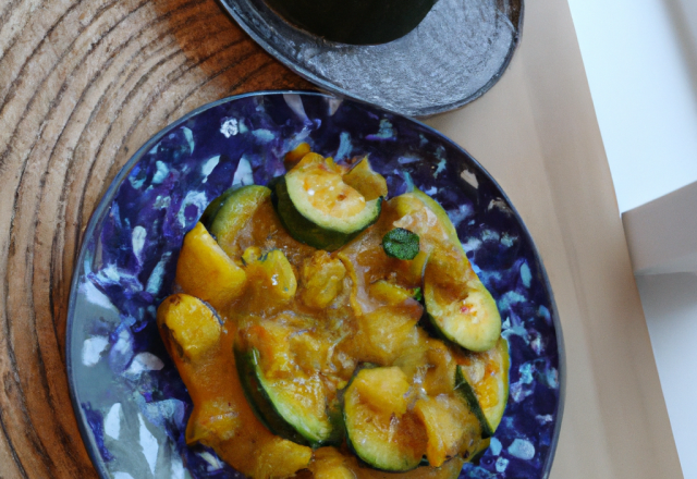 Courgette à l'ananas et au curry