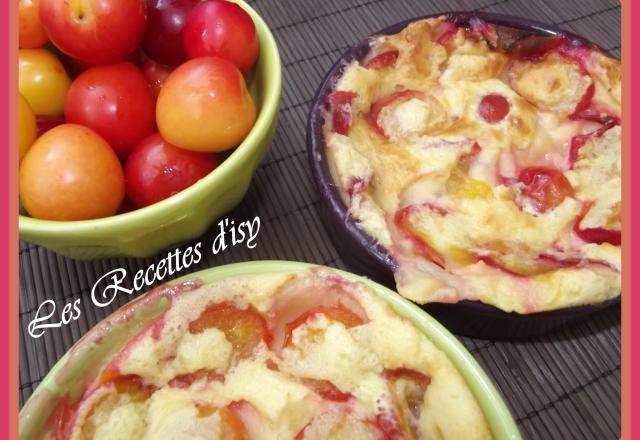 Clafoutis gourmand aux petites prunes