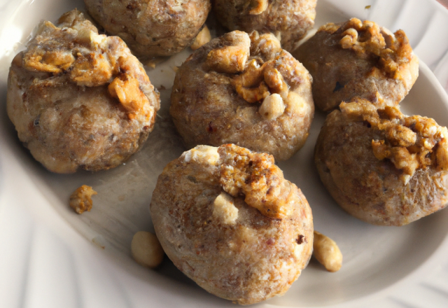 Bouchées de boudin blanc aux noisettes