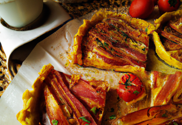 Tarte tomates-bacon