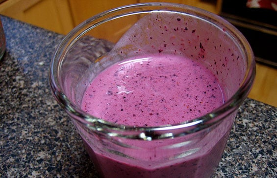 Smoothie framboise-banane