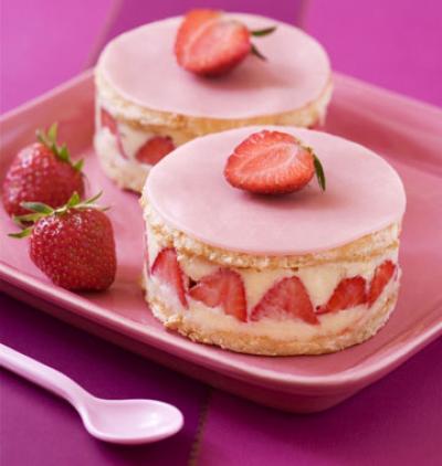 Fraisier aux gariguettes et crème pâtissière