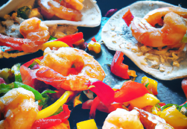 Fajitas aux crevettes