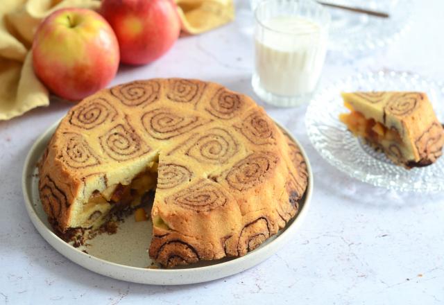 Tourte escargot aux pommes