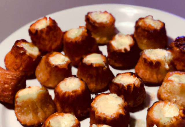 Mini-cannelés aux deux fromages