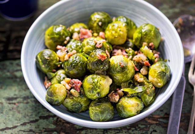 Choux de Bruxelles aux lardons au Thermomix