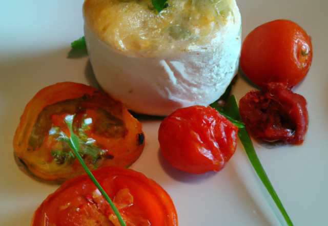 Fondant chèvre frais et tomates confites