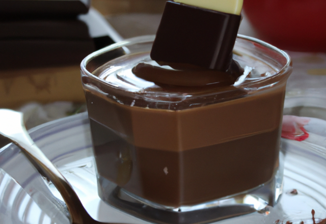 Petit pot de crème au chocolat