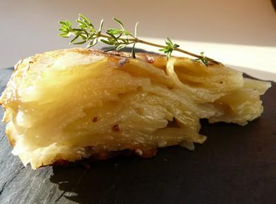 Gâteau fondant de pommes de terre