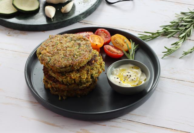 Galettes de quinoa aux courgettes