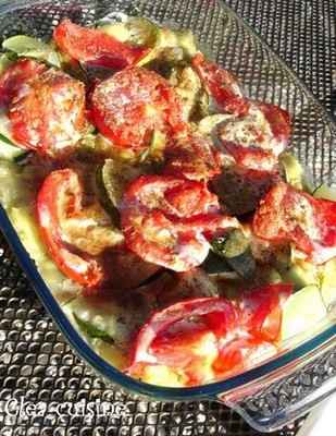 Gratin de ravioles aux légumes d'été