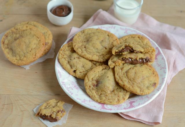 Cookies à la pâte à tartiner au chocolat