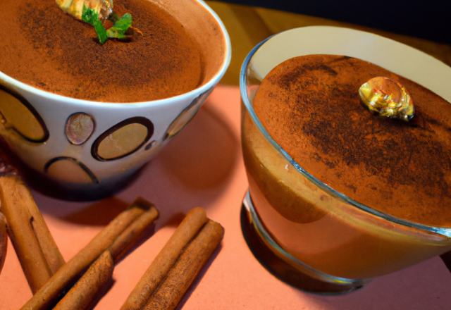 Mousse au chocolat et cannelle