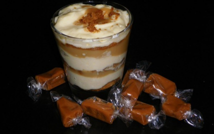 Tiramisu spéculoos au caramel beurre salé