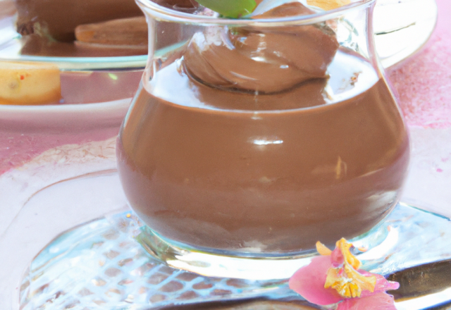 Mousse au chocolat au beurre salé en verrine