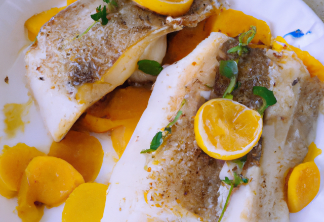 Duo de poissons au beurre d'agrumes