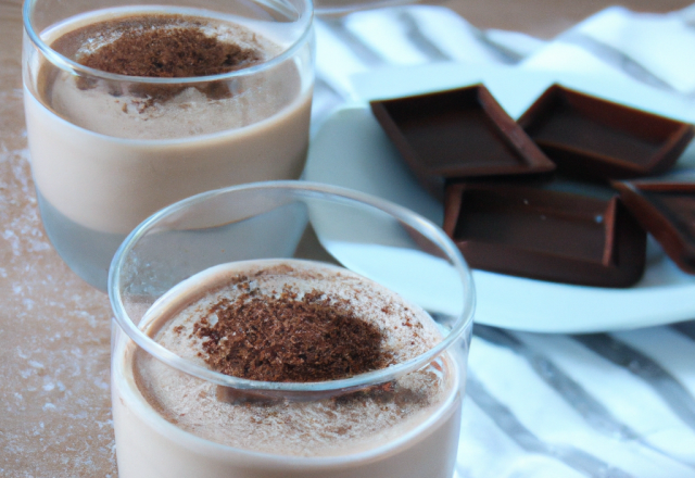 Mousse au chocolat et son sucre vanillé