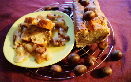 Cake aux marrons glacés et piment d'espelette