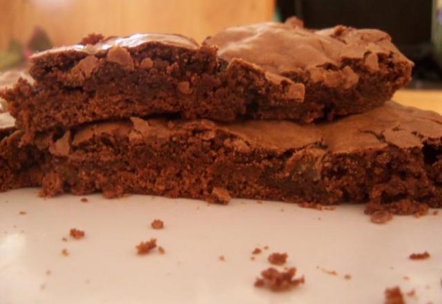 Brownie au chocolat et à l'orange confite