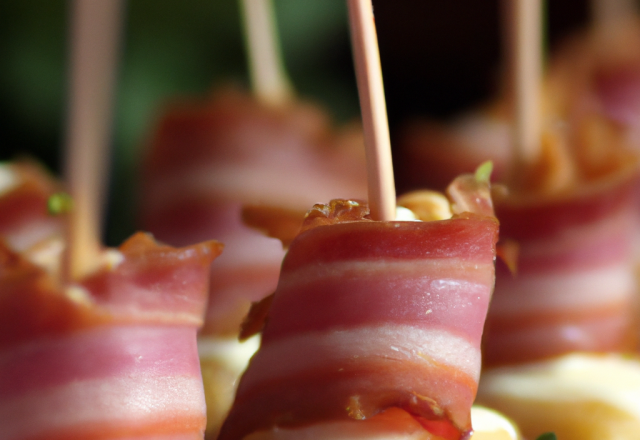 Canapés au bacon