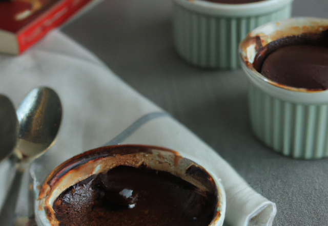 Ramequins de coulant au chocolat