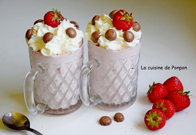 Mousse gourmande de fraises