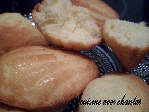 Madeleines au miel et Nutella