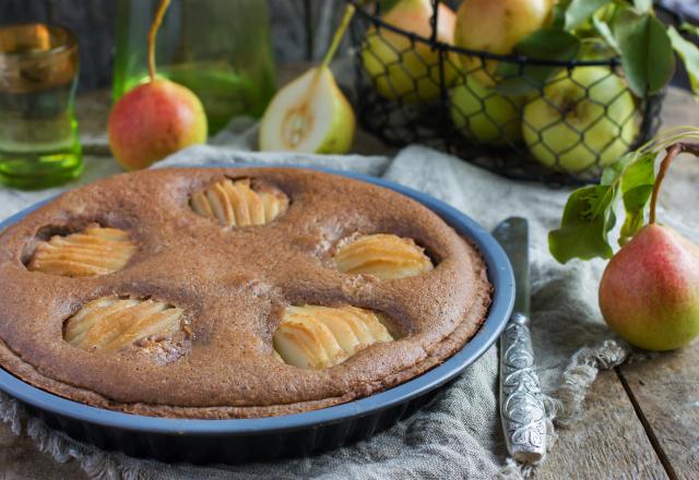 Tarte poire-chocolat-amande