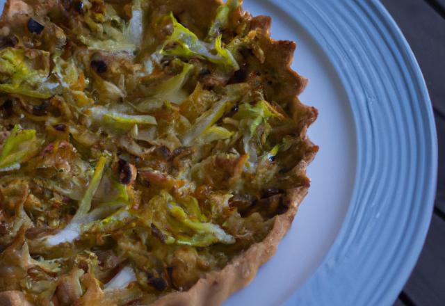 Tarte automnale aux endives et roquefort