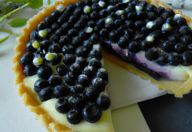 Tarte aux myrtilles allégée