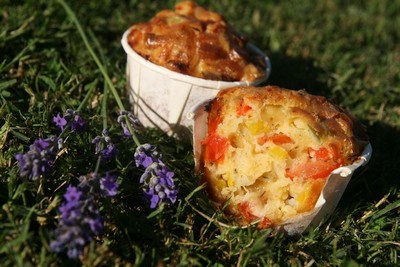 Muffins aux légumes d'été maison