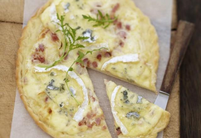 Galette bressane salée au Bresse Bleu