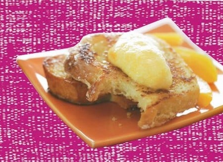 Pain perdu et mousse de mangue