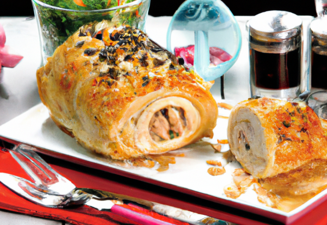 Poulet en croute de pain