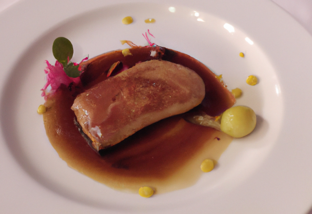 Foie gras poêlé et Mam'zel An'gel Rosée