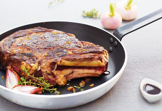 Côtes de bœuf marinée à la Chicorée Leroux