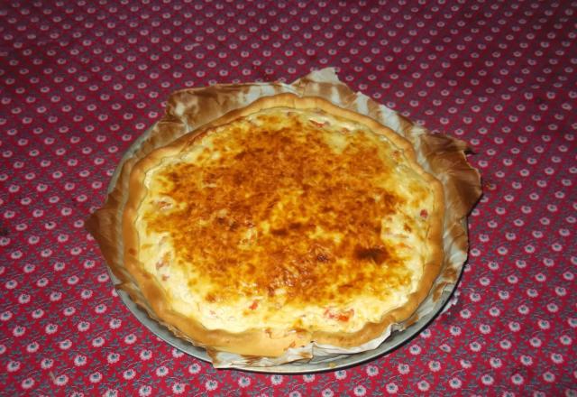 Tarte aux tomates cerise ail et fines herbes