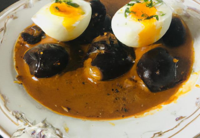 Bitok sauce aux œufs de lompe noirs