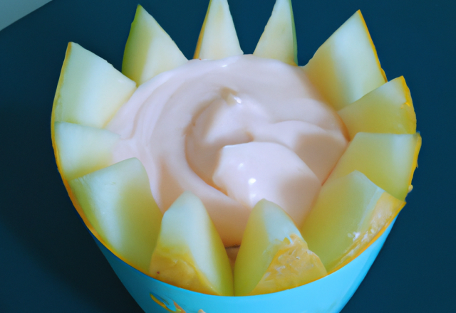 Coupe de melon mayonnaise