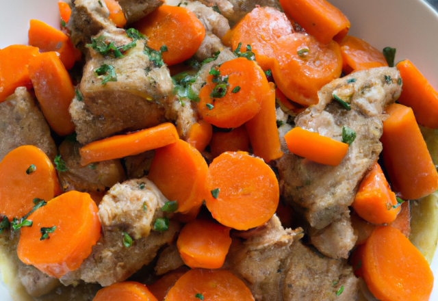 Sauté de veau aux carottes